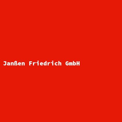 Hersteller: Janßen Friedrich GmbH