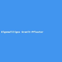 Eigenwilliges Granit-Pflaster