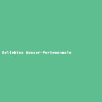 Beliebtes Wasser-Portemonnaie