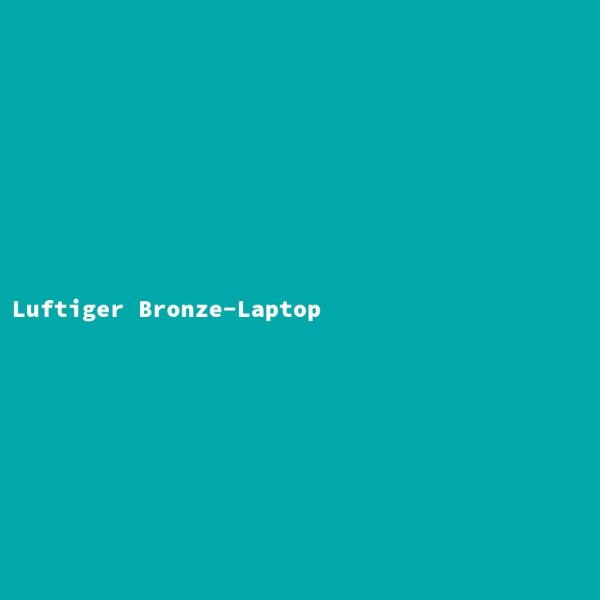 Luftiger Bronze-Laptop