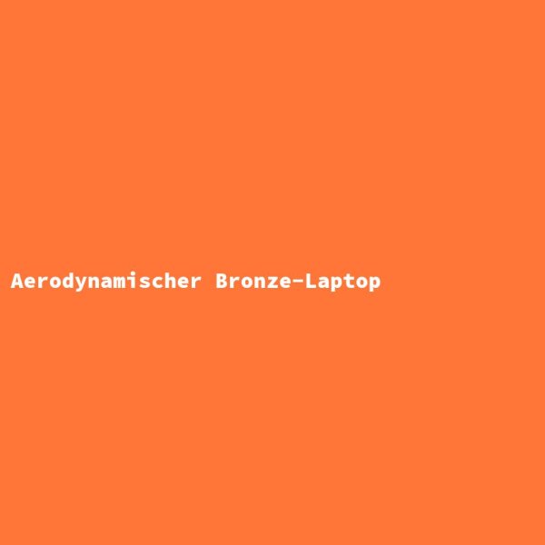 Aerodynamischer Bronze-Laptop