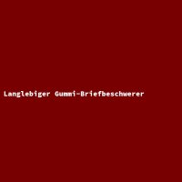 Langlebiger Gummi-Briefbeschwerer